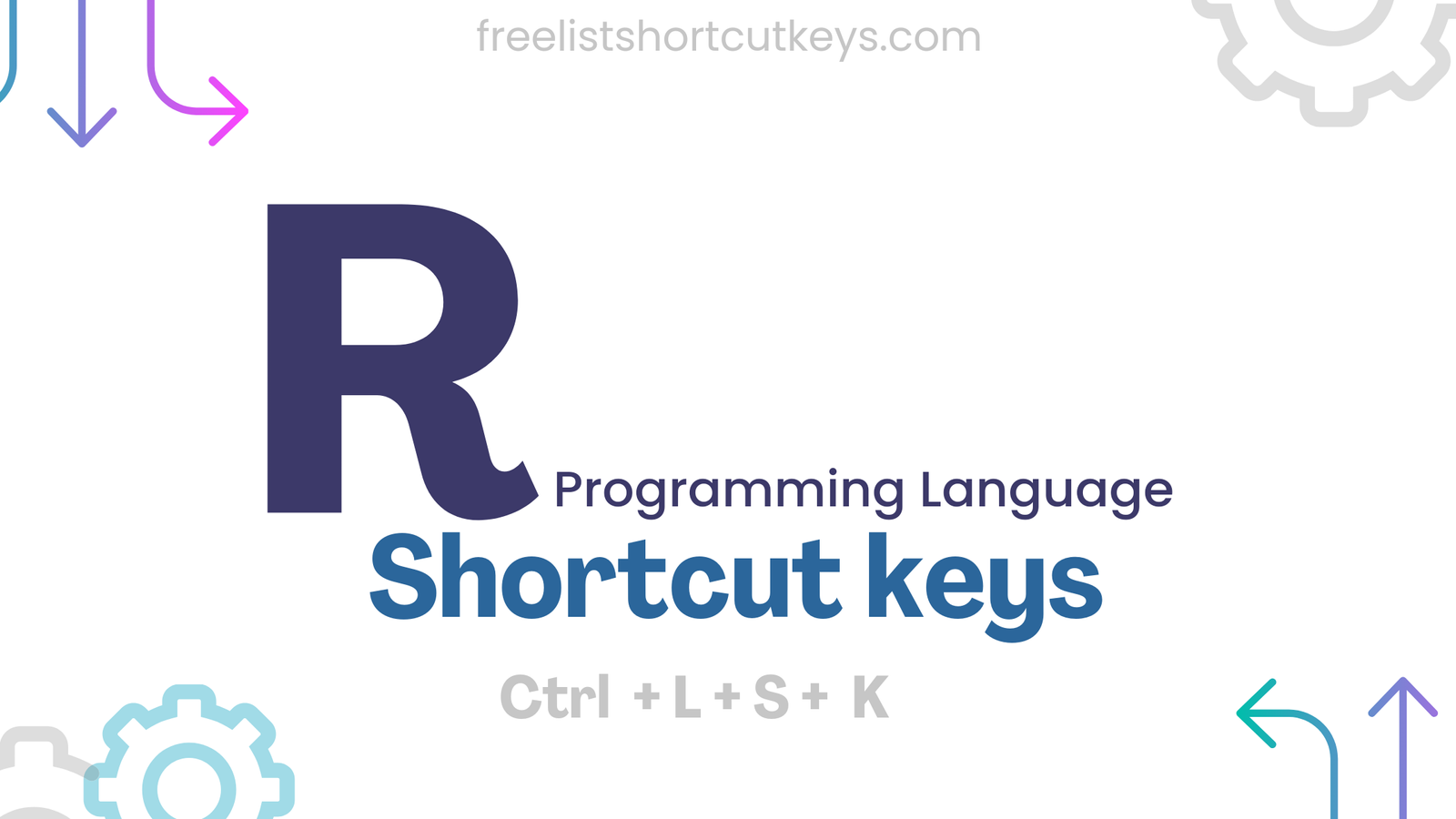 R language free keyboard shortcuts kyes