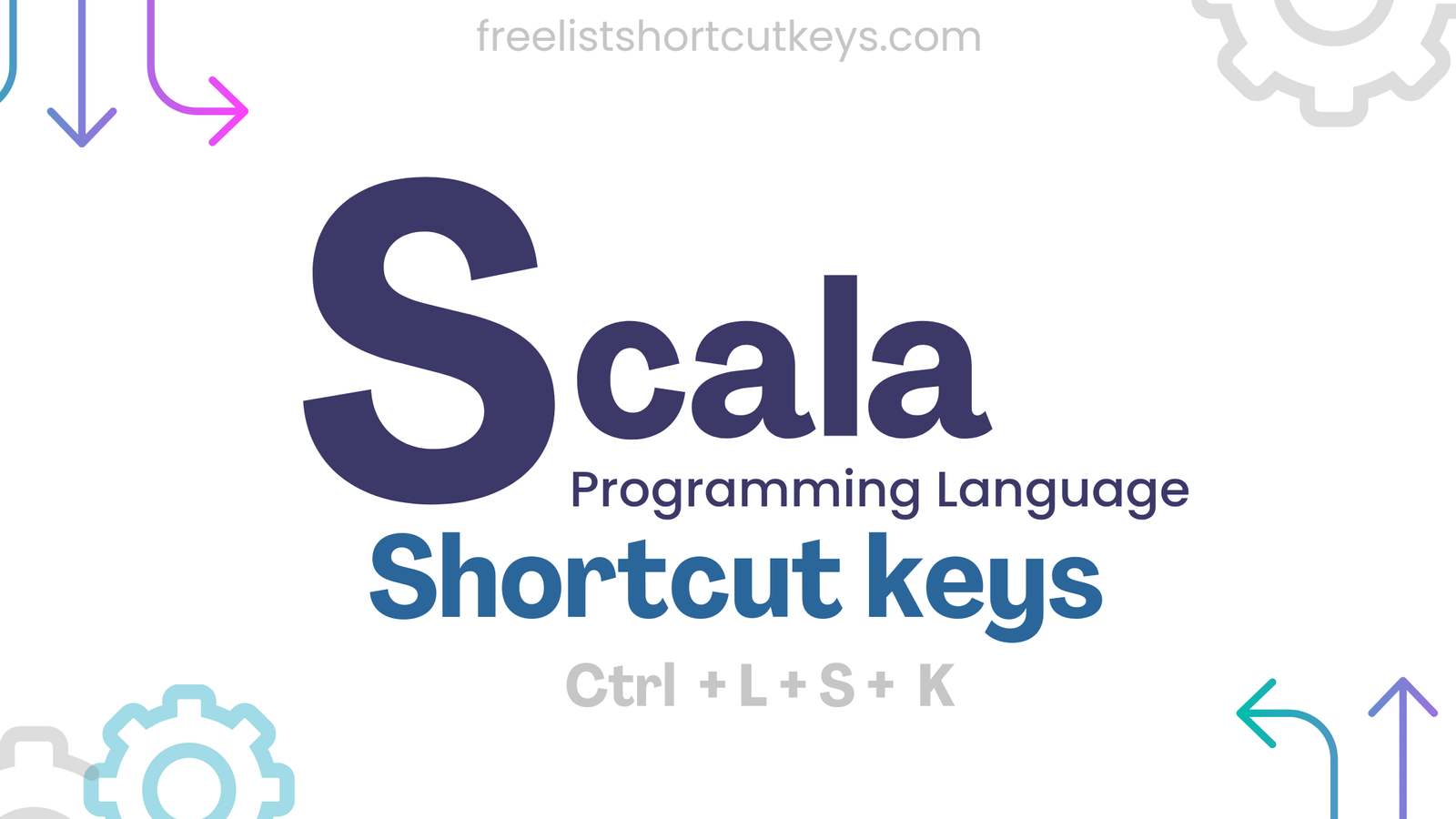 Scala Keyboard shortcut Programming Language scala free list